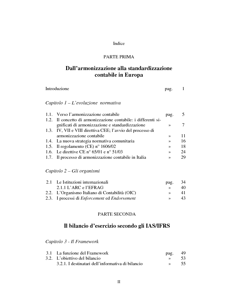 Schema di bilancio nel codice civile