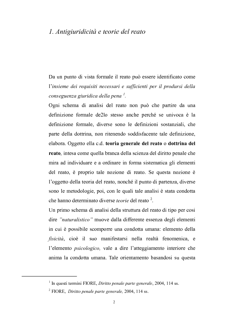 Schema analisi reato