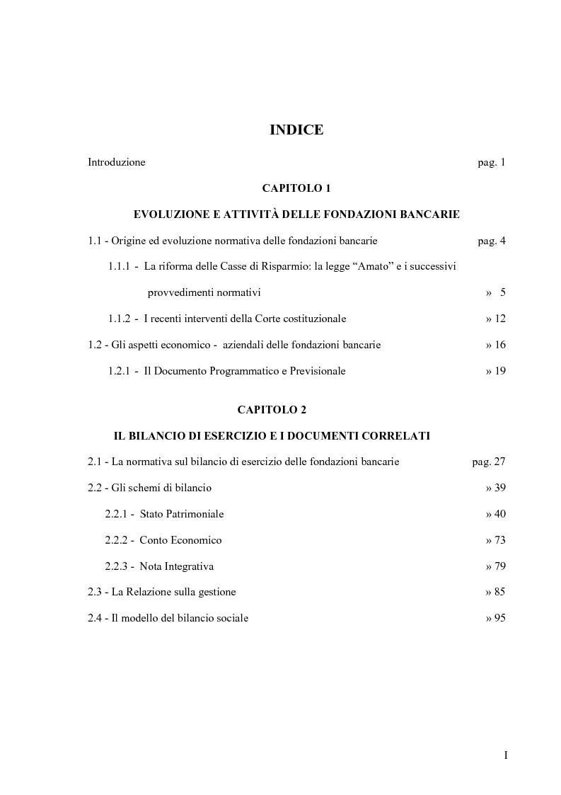 Schema bilancio bancario