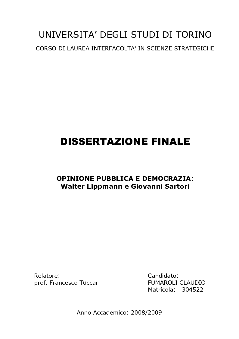 Corso Di Laurea In Scienze Strategiche