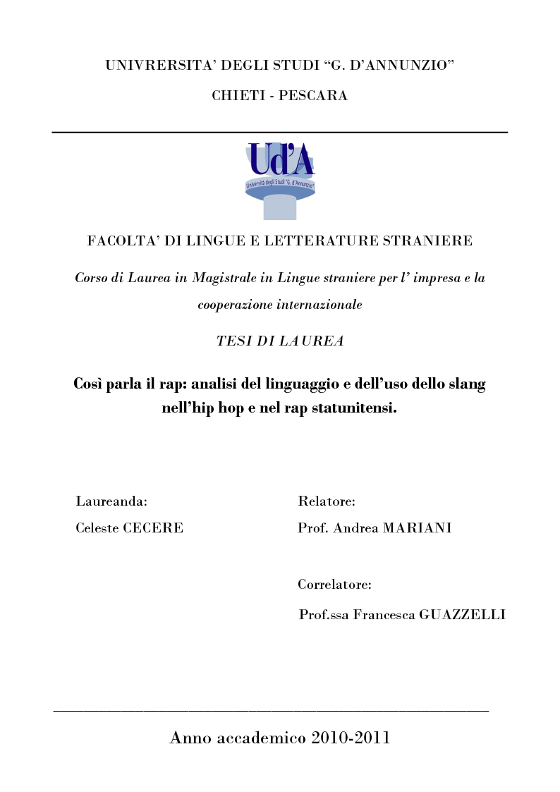 Laurea In Lingue E Letterature Straniere