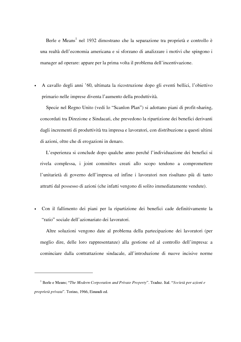 Tesi di laurea stock options