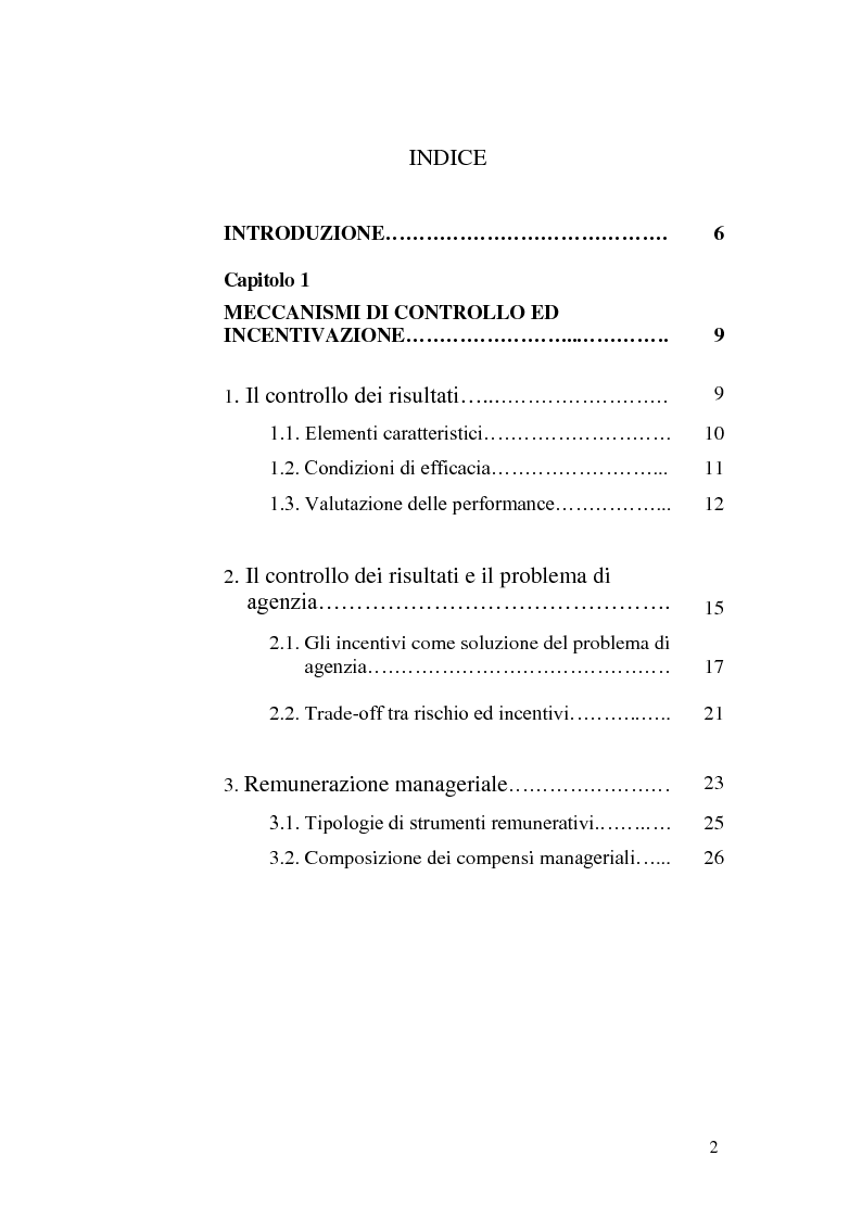 Tesi di laurea stock options