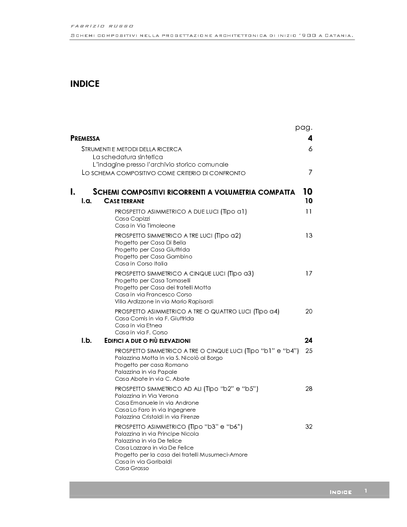 Schema progetto tesi