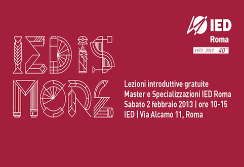 Torna ''IED is more'': a Roma lezioni e lectio gratuite per conoscere i Master e i corsi di specializzazione