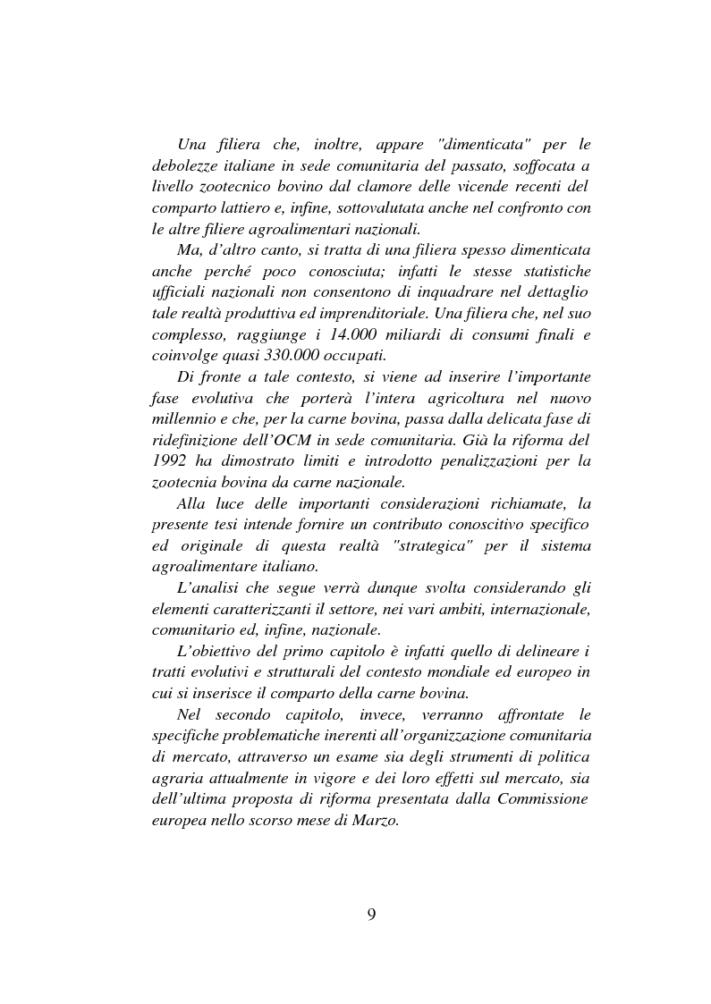 Anteprima della tesi: Il settore della carne bovina in Europa e in Italia: i risultati di un'indagine campionaria sull'industria italiana di macellazione, Pagina 2