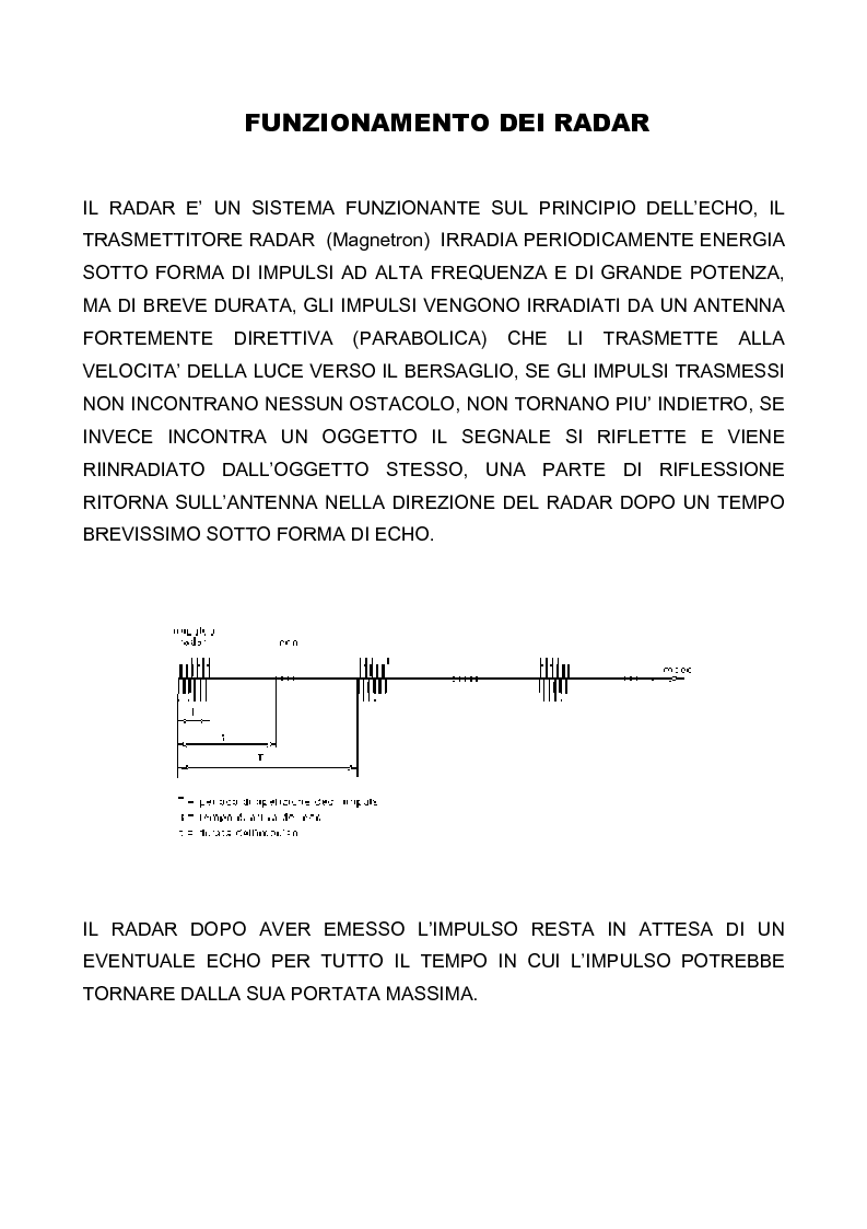 Anteprima della tesi: Principi di funzionamento del radar. Analisi teorica e misure del componente Front-End, Pagina 3