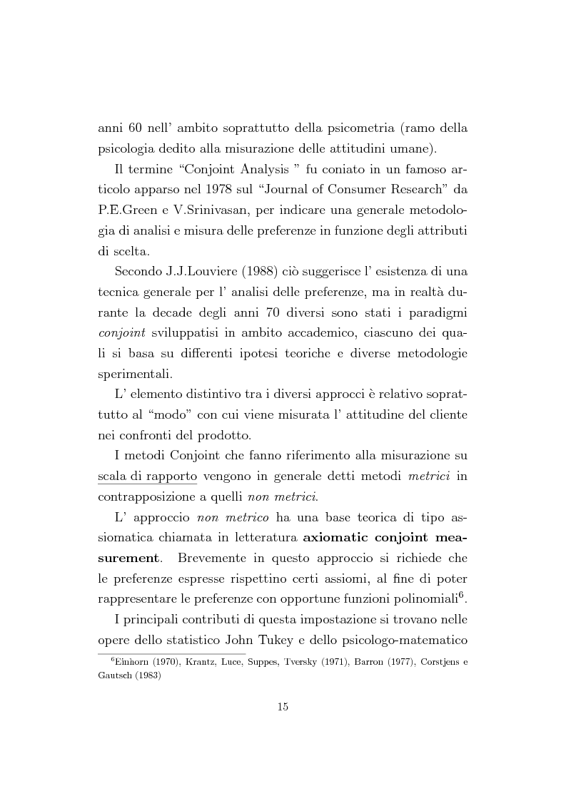 Anteprima della tesi: La Conjoint Analysis nelle ricerche di marketing, Pagina 11