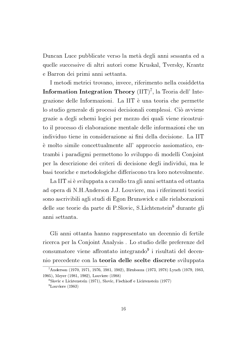 Anteprima della tesi: La Conjoint Analysis nelle ricerche di marketing, Pagina 12