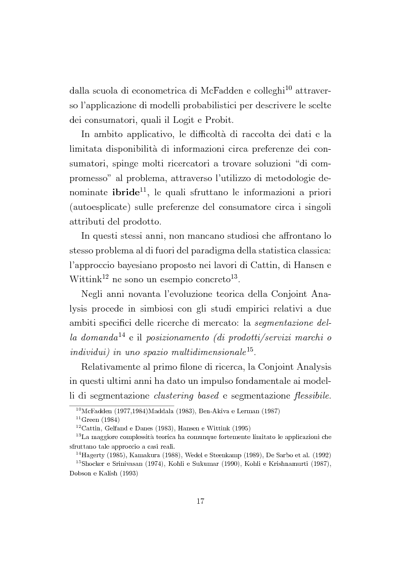 Anteprima della tesi: La Conjoint Analysis nelle ricerche di marketing, Pagina 13