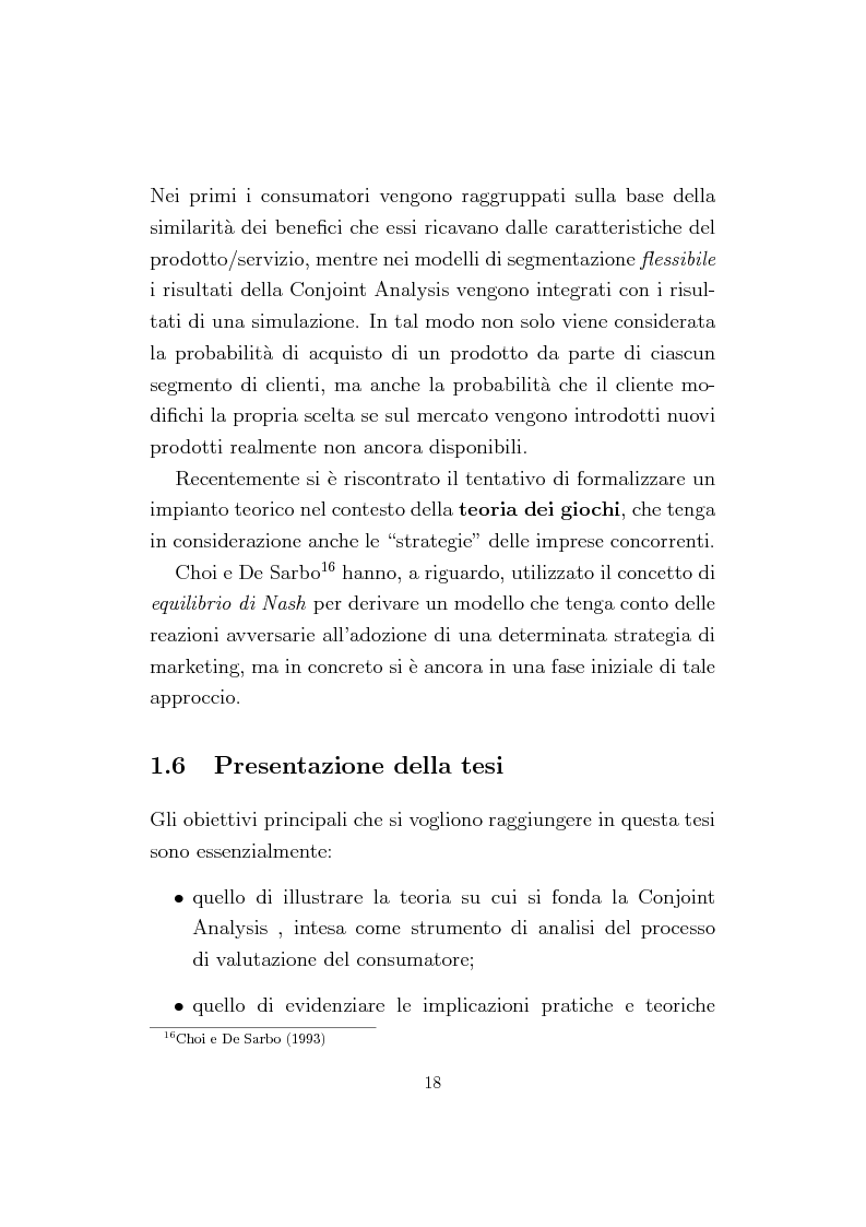 Anteprima della tesi: La Conjoint Analysis nelle ricerche di marketing, Pagina 14