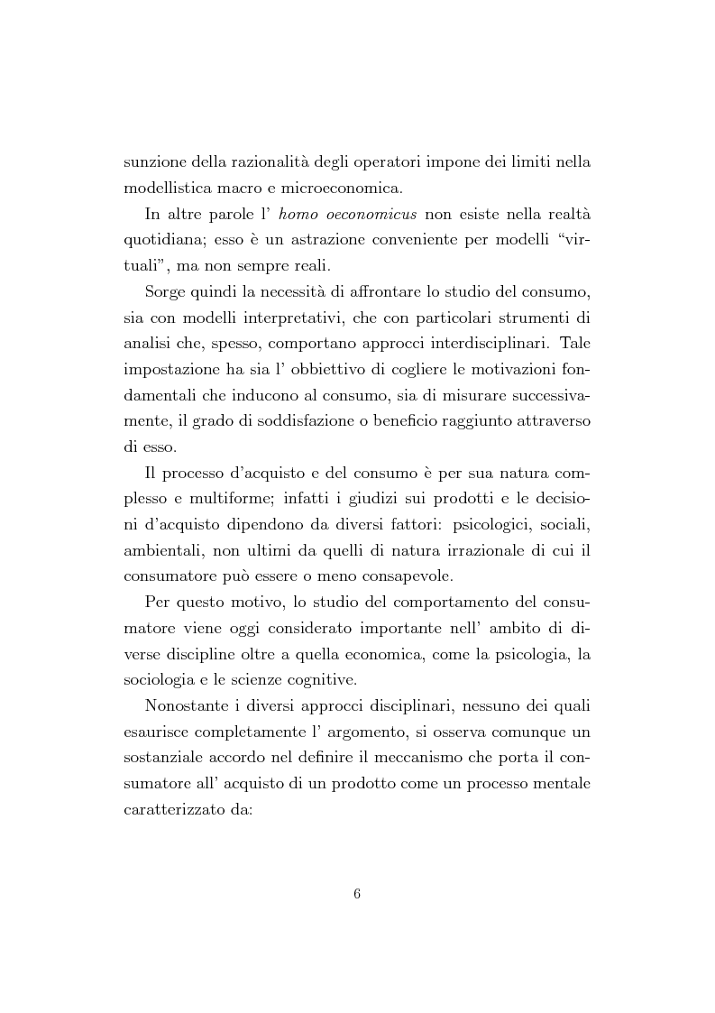 Anteprima della tesi: La Conjoint Analysis nelle ricerche di marketing, Pagina 2