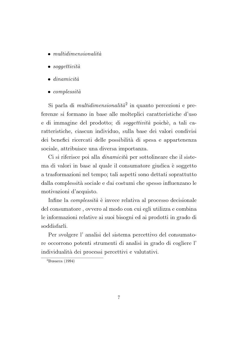 Anteprima della tesi: La Conjoint Analysis nelle ricerche di marketing, Pagina 3