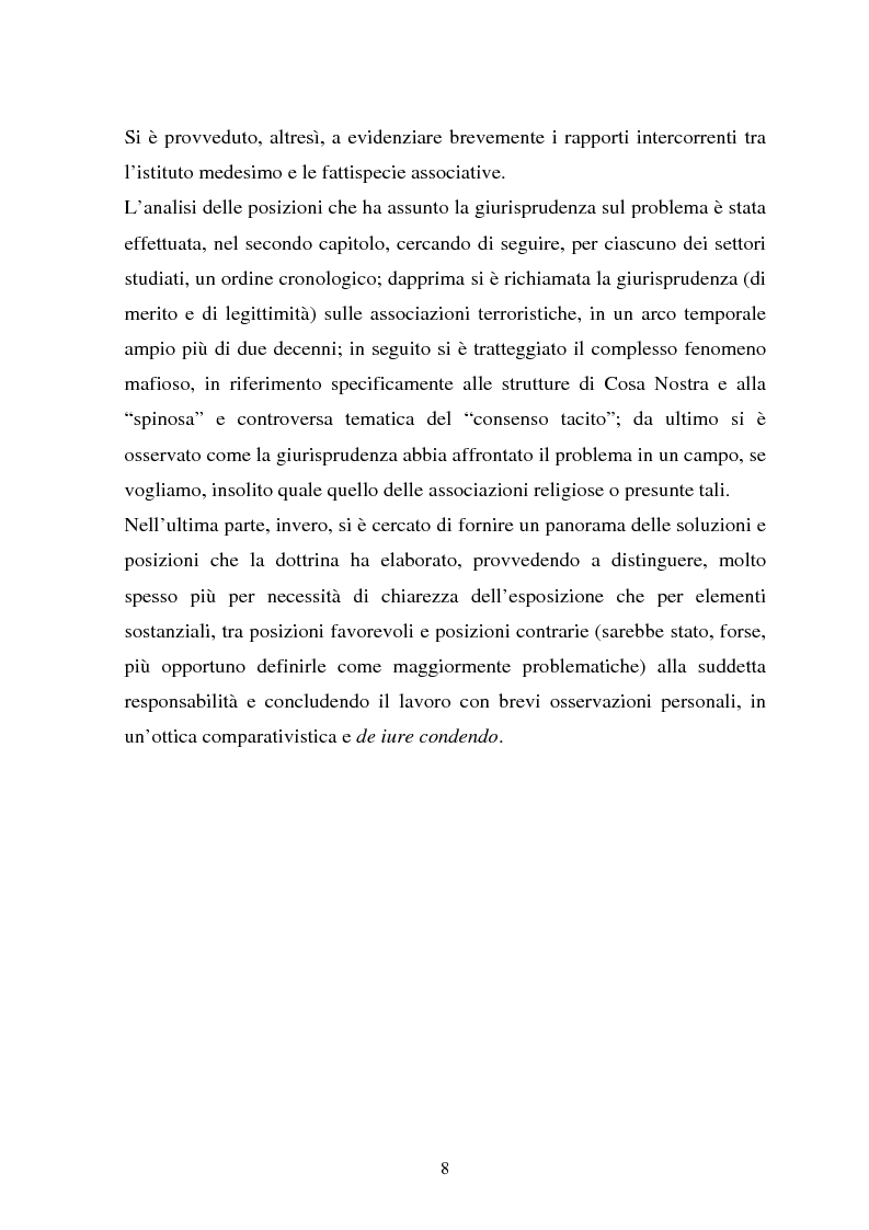 Anteprima della tesi: La responsabilità dei capi delle associazioni criminose per i delitti-scopo, Pagina 4