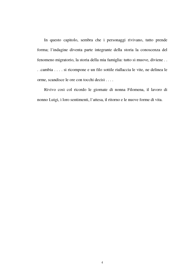 Anteprima della tesi: "Ti o visto nella foto e sembra che non hai cambiato niente". L'emigrazione tra corrispondenza e fotografia., Pagina 2