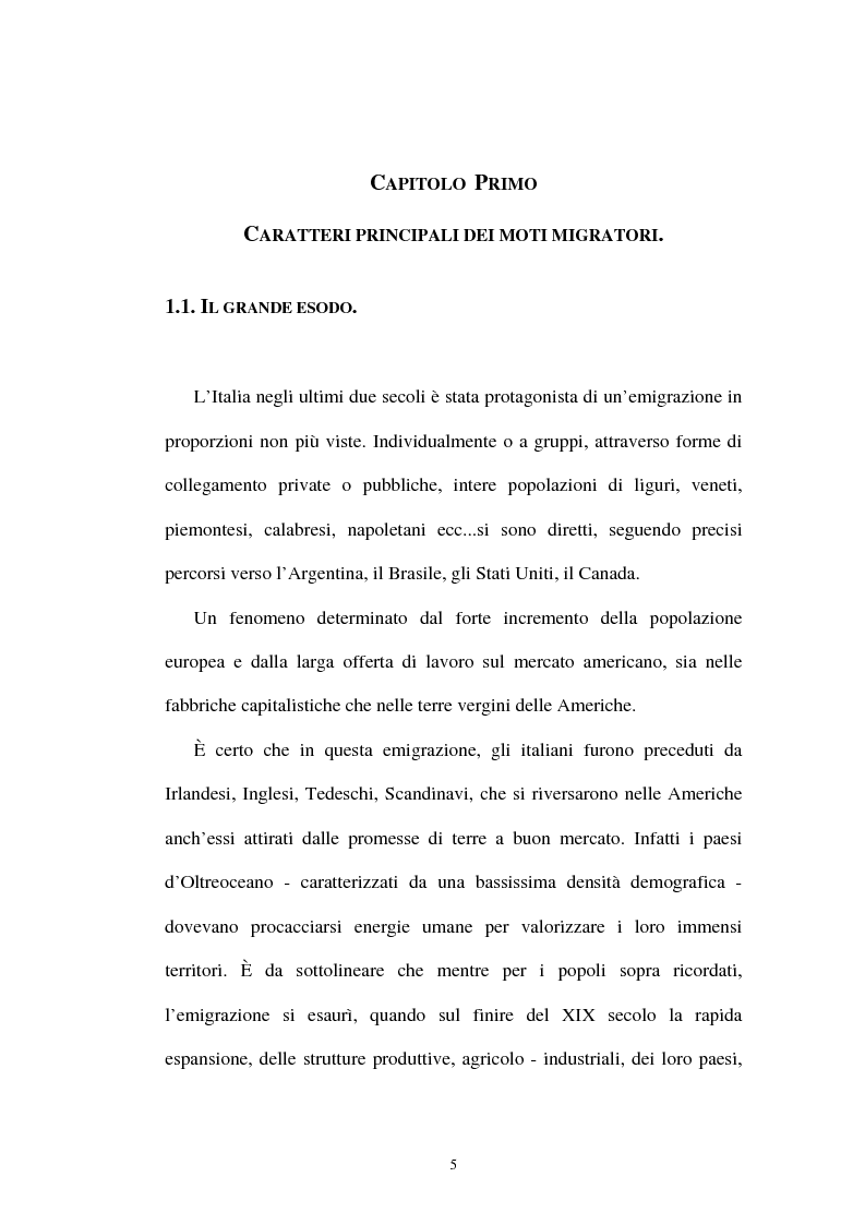 Anteprima della tesi: "Ti o visto nella foto e sembra che non hai cambiato niente". L'emigrazione tra corrispondenza e fotografia., Pagina 3