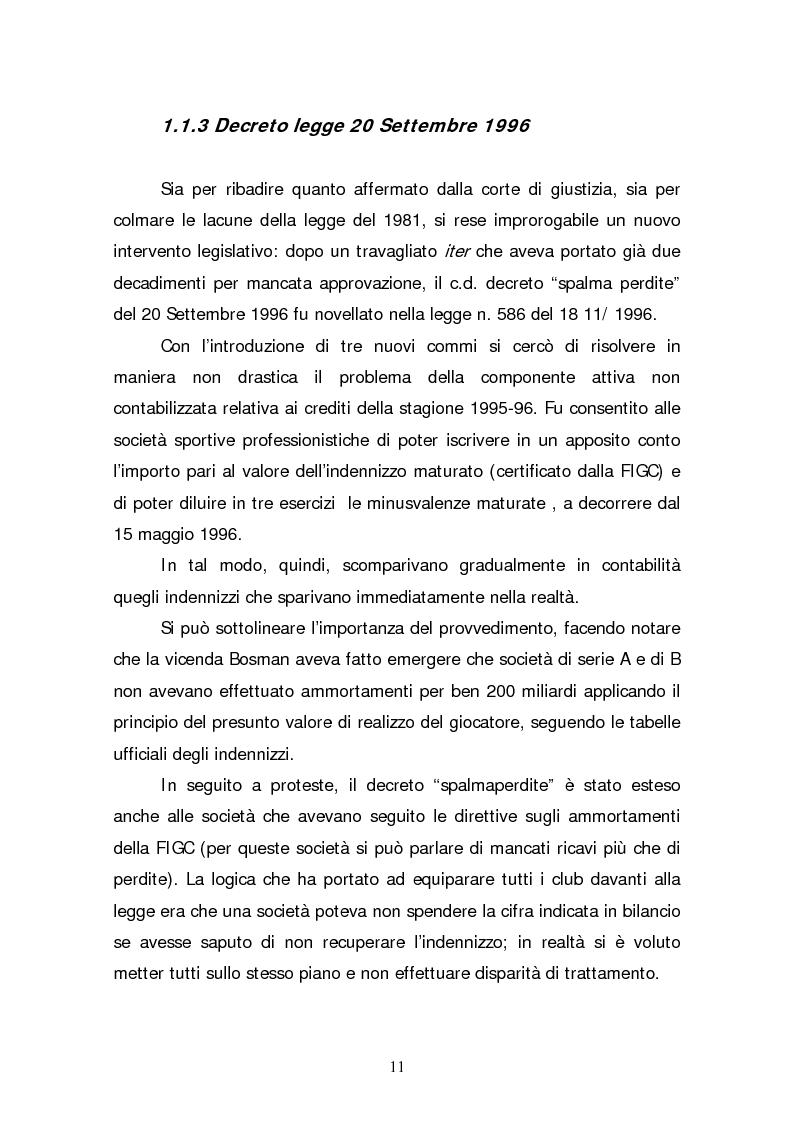 Anteprima della tesi: La quotazione in borsa di società calcistiche. Analisi del caso italiano e comparazione europea., Pagina 11