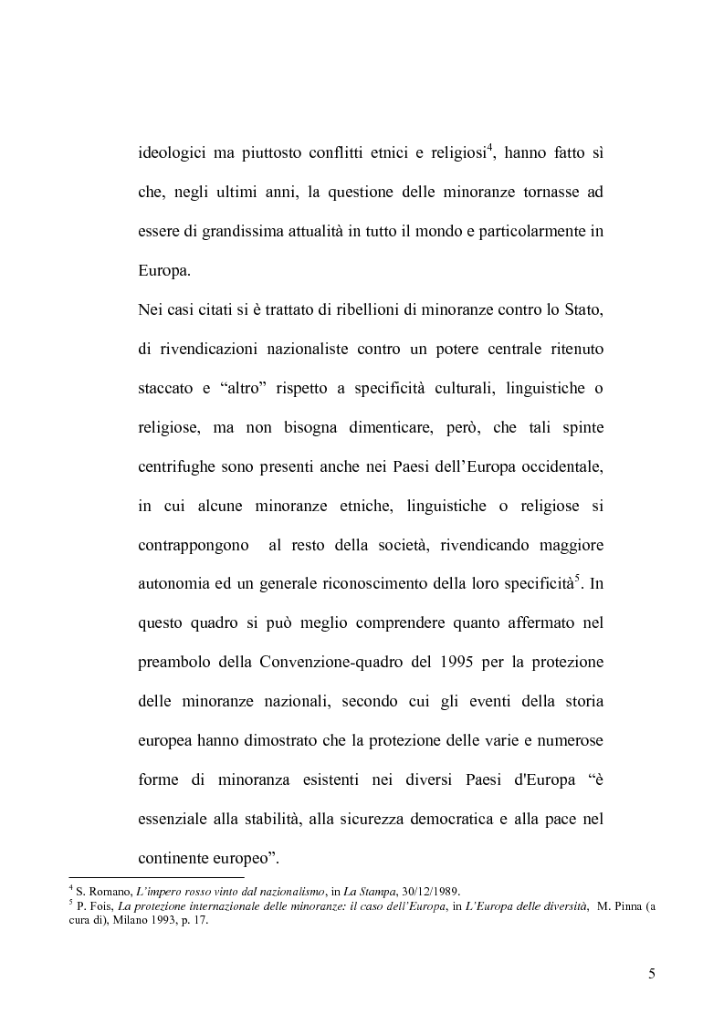 Anteprima della tesi: La tutela delle minoranze nel Diritto Internazionale, il caso dei Curdi di Turchia, Pagina 2