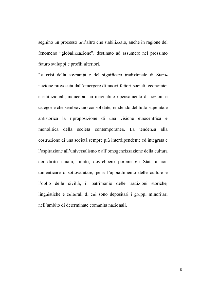 Anteprima della tesi: La tutela delle minoranze nel Diritto Internazionale, il caso dei Curdi di Turchia, Pagina 5