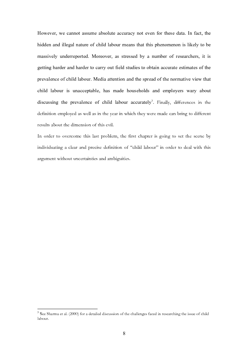 Anteprima della tesi: Why do children work? An analisys of child labour in the carpet-belt industry, Pagina 5