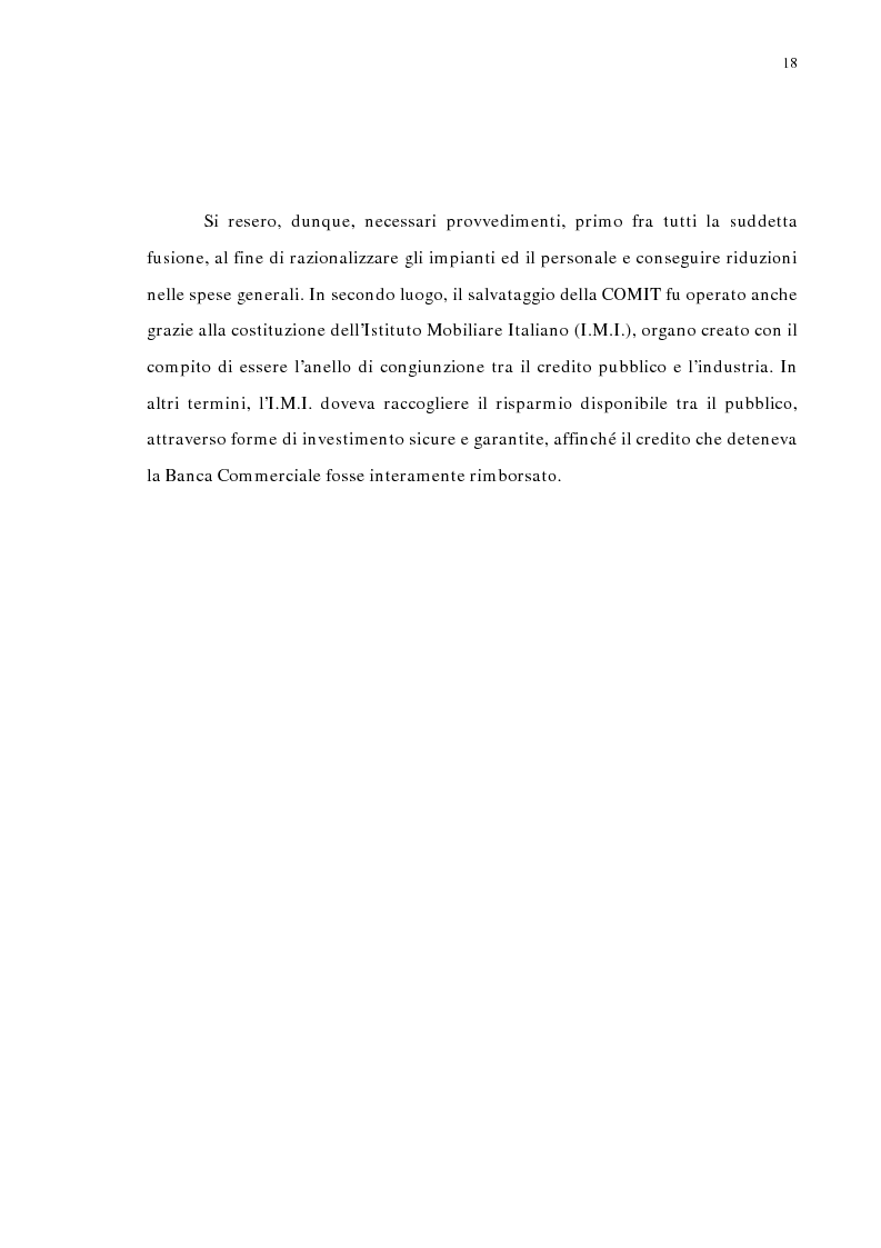 Anteprima della tesi: La concentrazione bancaria in Italia: analisi del processo di evoluzione storica in rapporto alle realtà economiche di altri paesi, Pagina 14