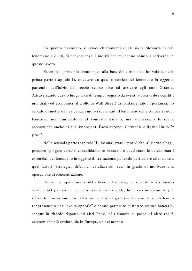 Anteprima della tesi: La concentrazione bancaria in Italia: analisi del processo di evoluzione storica in rapporto alle realtà economiche di altri paesi, Pagina 2