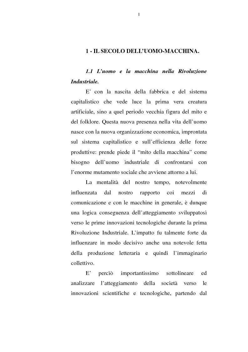 Anteprima della tesi: Il corpo tecnologico: verso un nuovo modello relazionale, Pagina 10