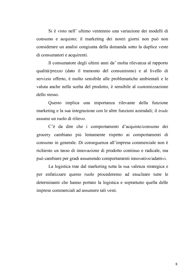 Anteprima della tesi: Evoluzione del ruolo della logistica nella distribuzione moderna, Pagina 15