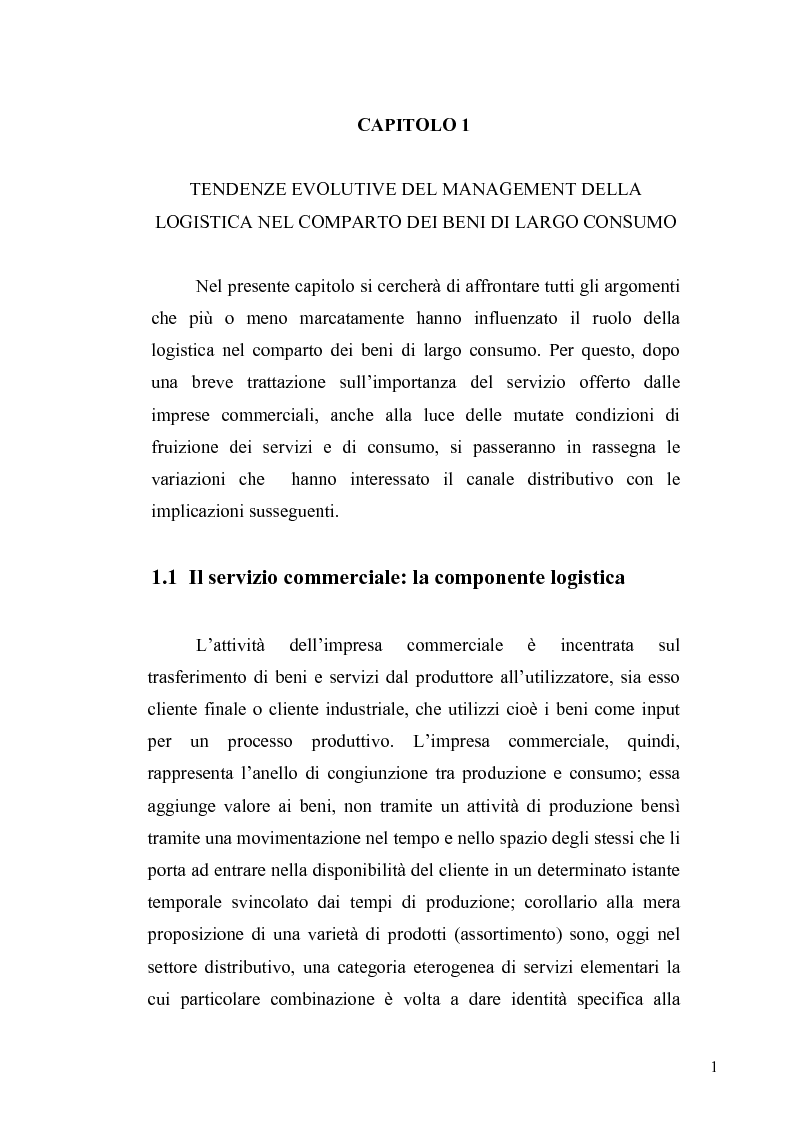 Anteprima della tesi: Evoluzione del ruolo della logistica nella distribuzione moderna, Pagina 8