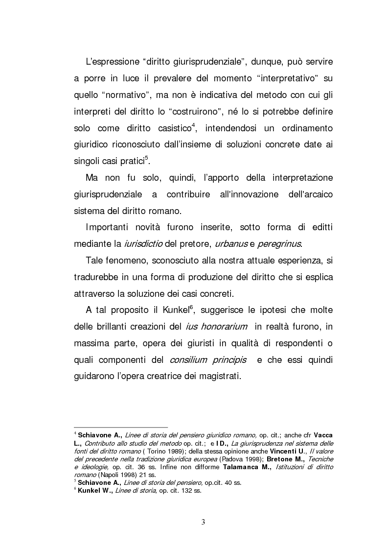 Anteprima della tesi: L'elaborazione casistica del diritto: esperienza romana ed anglosassone, Pagina 3