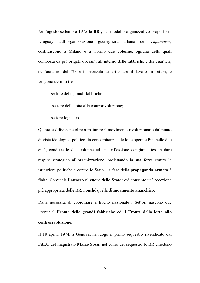 Anteprima della tesi: Un Passato che non passa: le Nuove Brigate Rosse, Pagina 6