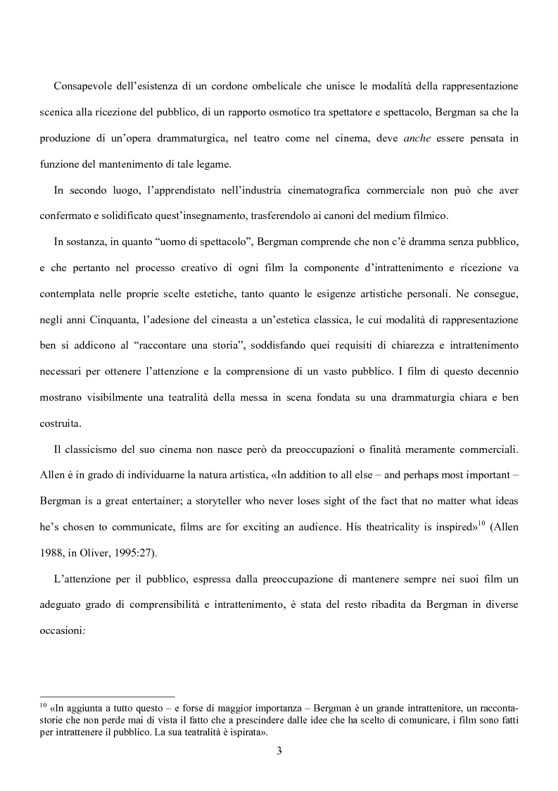 Anteprima della tesi: Influenze della modernità nel cinema di Woody Allen: l'eredità di Ingmar Bergman, Pagina 9