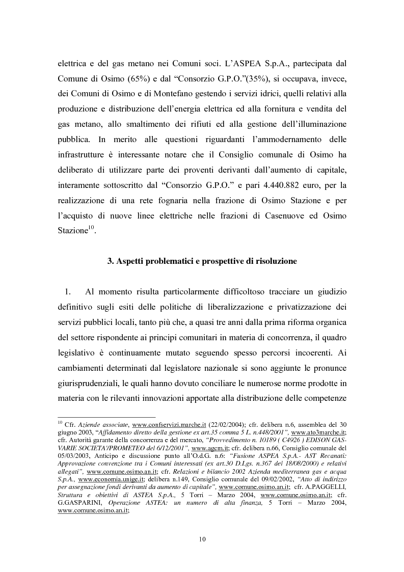 Anteprima della tesi: Le politiche di liberalizzazione e privatizzazione dei servizi pubblici locali. Il caso della Regione Marche., Pagina 10