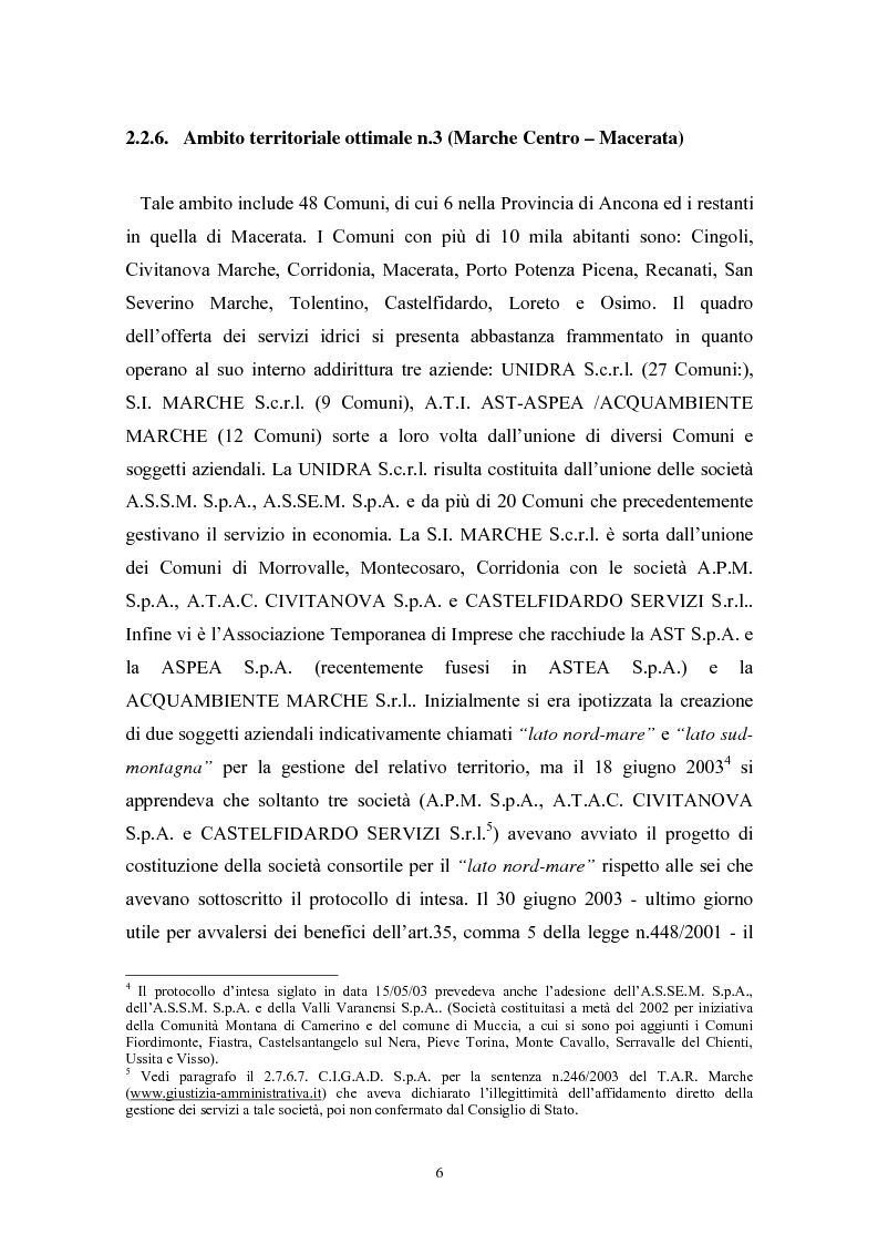 Anteprima della tesi: Le politiche di liberalizzazione e privatizzazione dei servizi pubblici locali. Il caso della Regione Marche., Pagina 6
