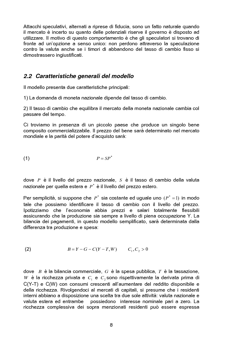 Anteprima della tesi: Le crisi valutarie che si autorealizzano, Pagina 4