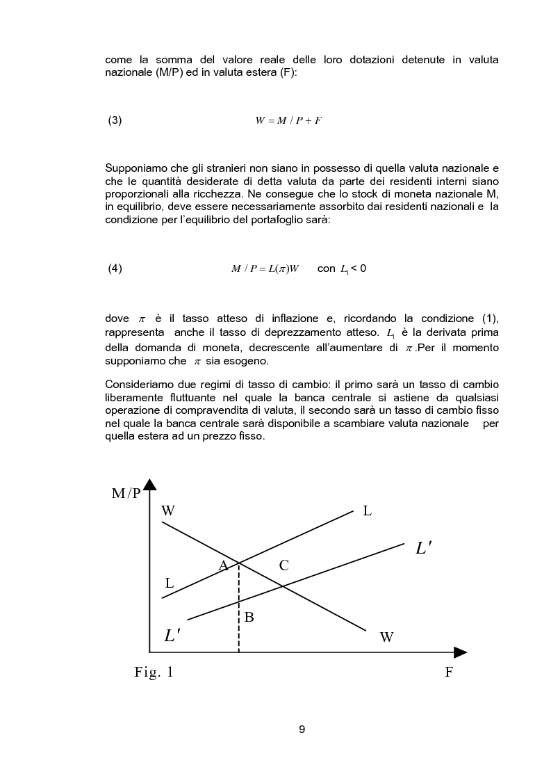 Anteprima della tesi: Le crisi valutarie che si autorealizzano, Pagina 5