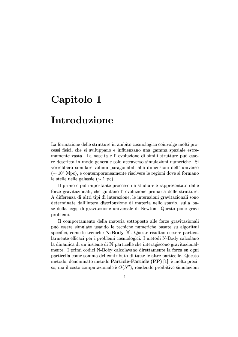 Anteprima della tesi: Un codice multigrid con griglia adattiva per il calcolo di campi gravitazionali, Pagina 1