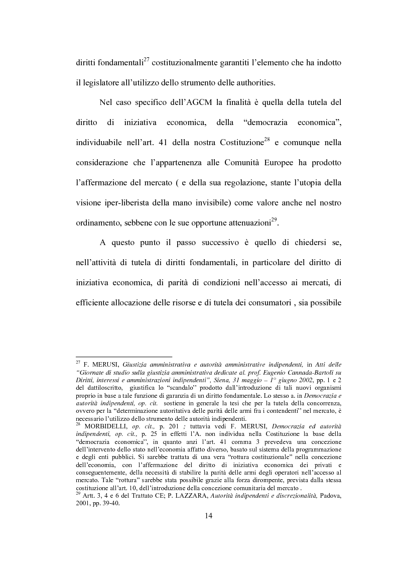 Anteprima della tesi: La partecipazione al procedimento in materia antitrust davanti all'Autorità Garante della Concorrenza e del Mercato, Pagina 11