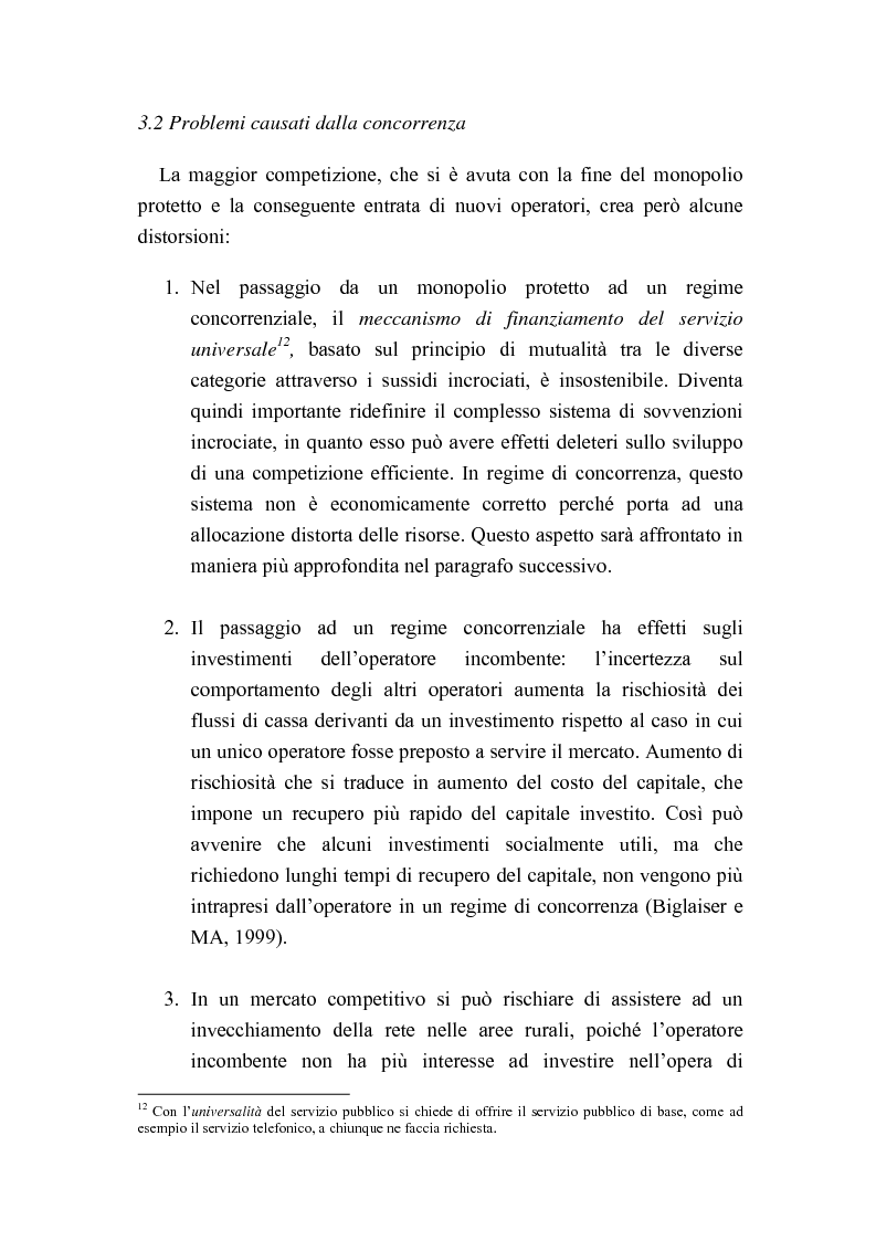 Anteprima della tesi: Liberalizzazione del mercato delle telecomunicazioni: evoluzione e andamento dei prezzi, Pagina 13