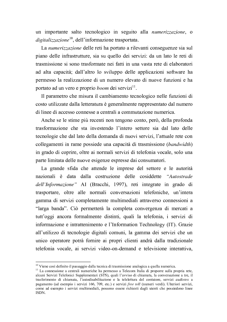 Anteprima della tesi: Liberalizzazione del mercato delle telecomunicazioni: evoluzione e andamento dei prezzi, Pagina 9
