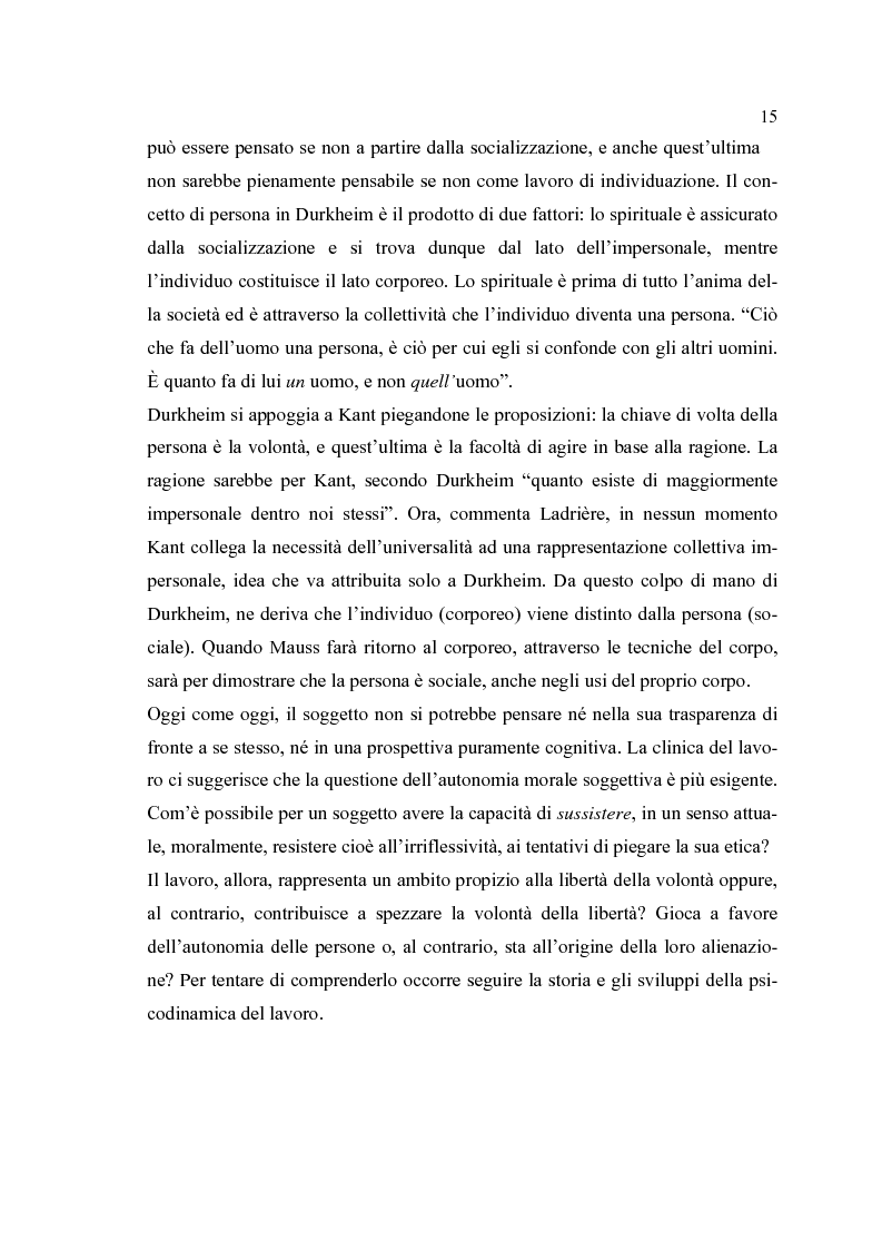 Anteprima della tesi: Analisi psicodinamica delle situazioni di lavoro: uno studio di caso presso un ospedale della provincia di Bergamo, Pagina 11
