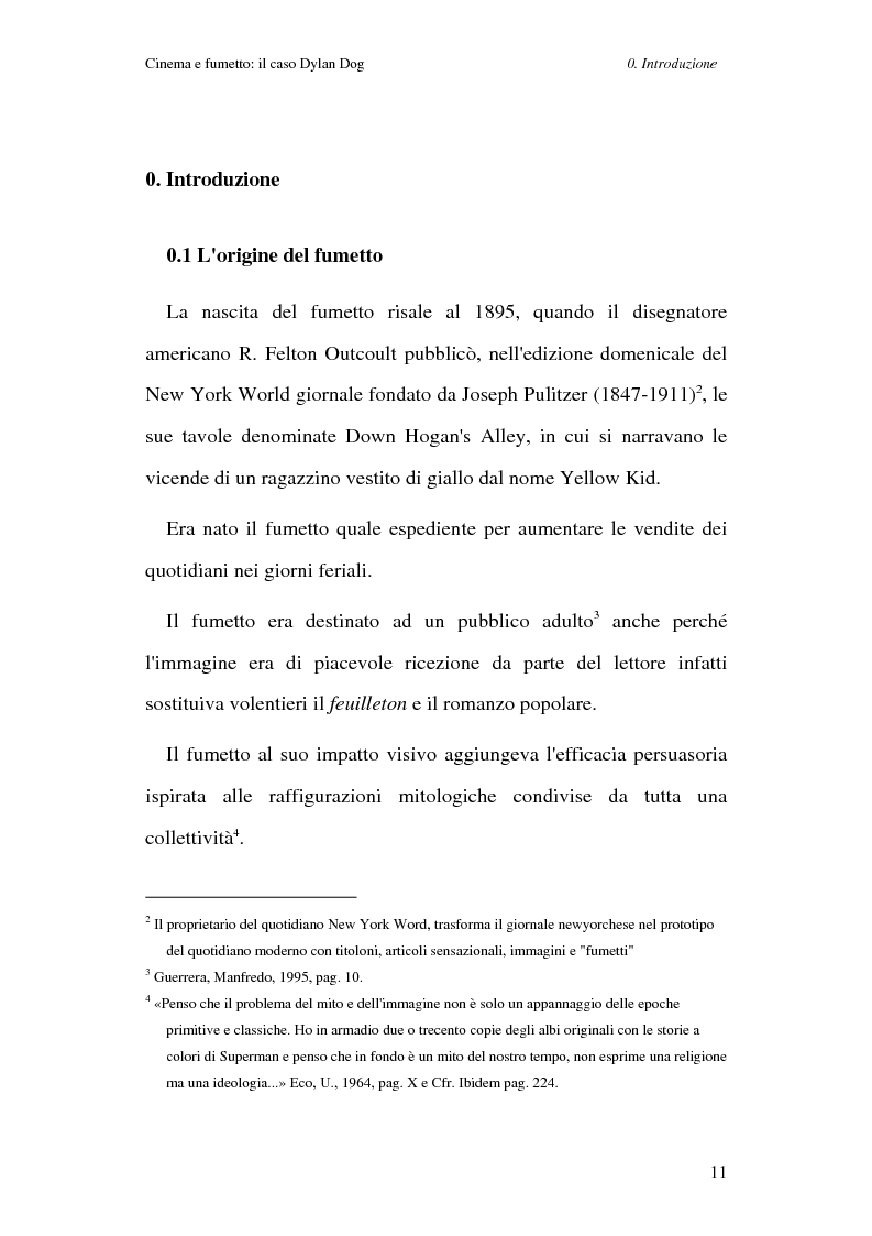Anteprima della tesi: Cinema e fumetto: il caso Dylan Dog, Pagina 7