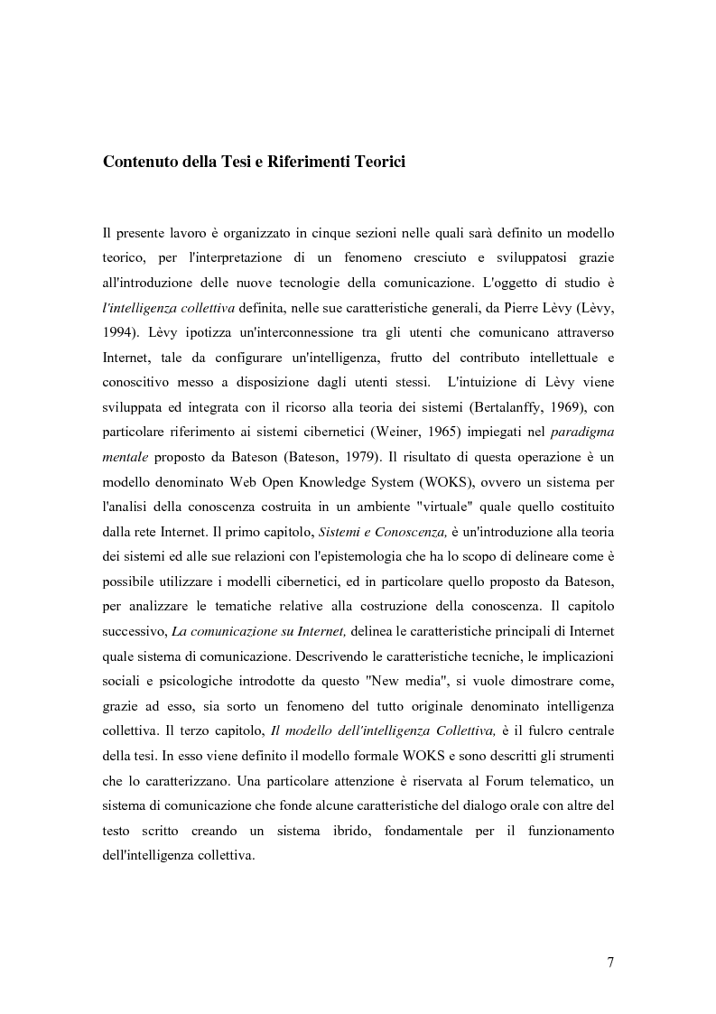 Anteprima della tesi: WOKS, un Modello per L'intelligenza Collettiva, Pagina 3