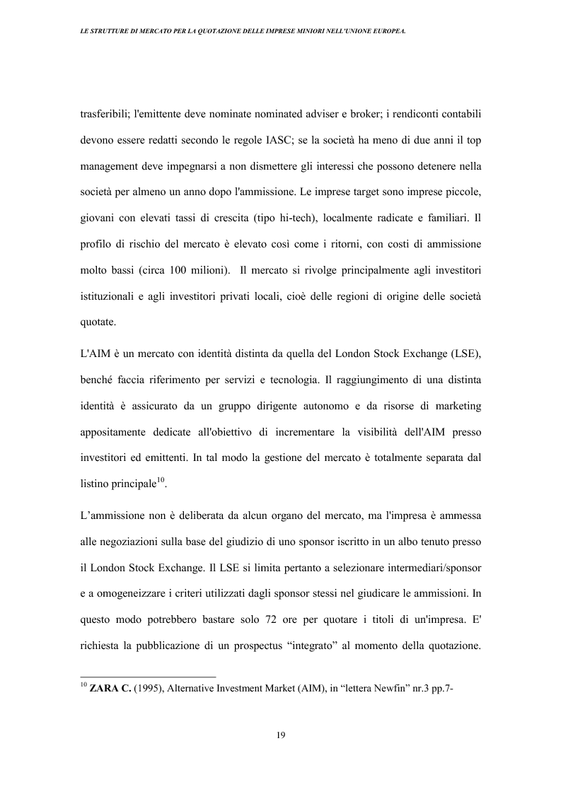 Anteprima della tesi: Strutture di mercato per la quotazione delle imprese minori nell'Unione europea, Pagina 15