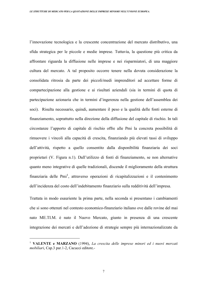 Anteprima della tesi: Strutture di mercato per la quotazione delle imprese minori nell'Unione europea, Pagina 3