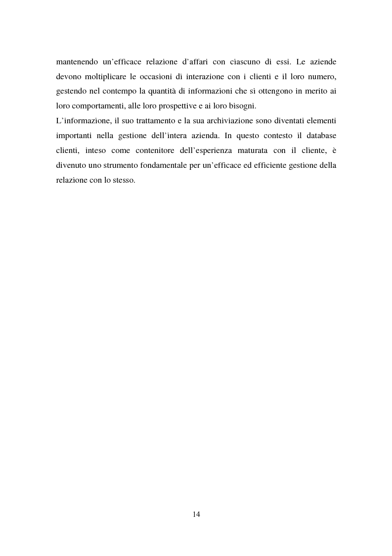 Anteprima della tesi: Le nuove tecniche e tecnologie in azienda: L’utilizzo della business intelligence per il customer relationship management, Pagina 11