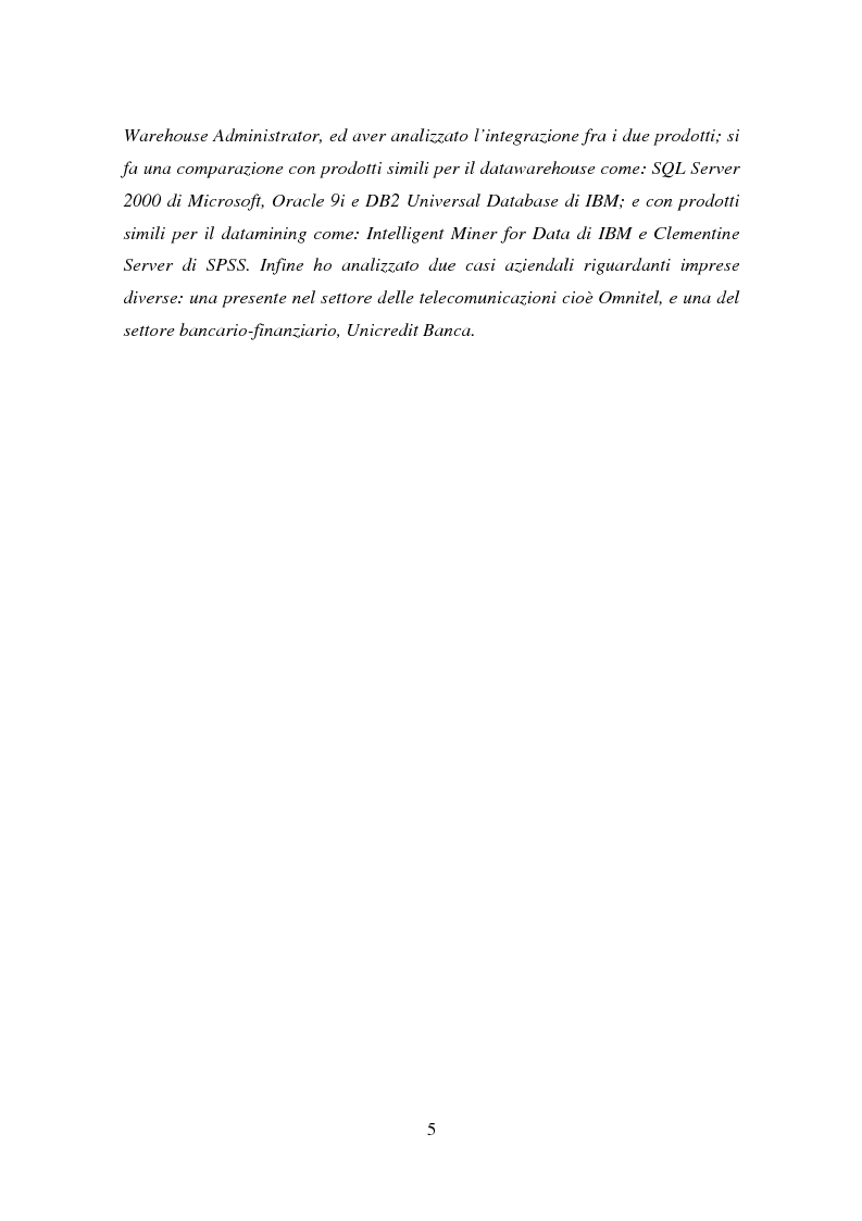 Anteprima della tesi: Le nuove tecniche e tecnologie in azienda: L’utilizzo della business intelligence per il customer relationship management, Pagina 2