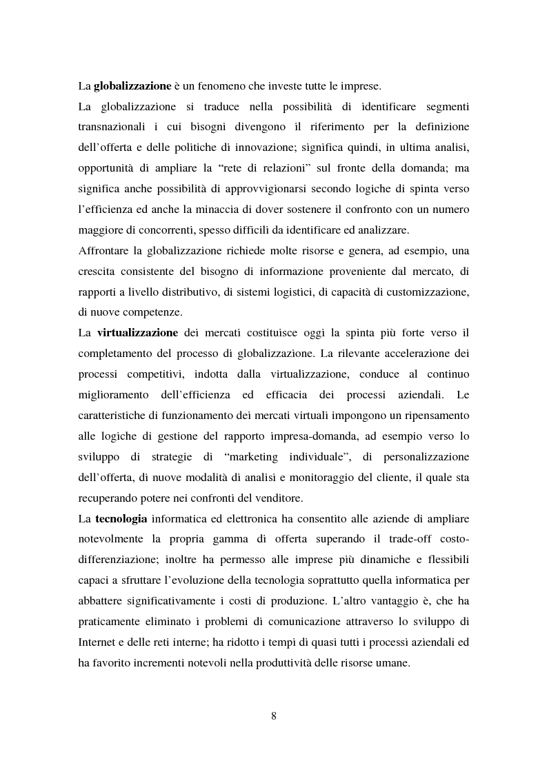 Anteprima della tesi: Le nuove tecniche e tecnologie in azienda: L’utilizzo della business intelligence per il customer relationship management, Pagina 5