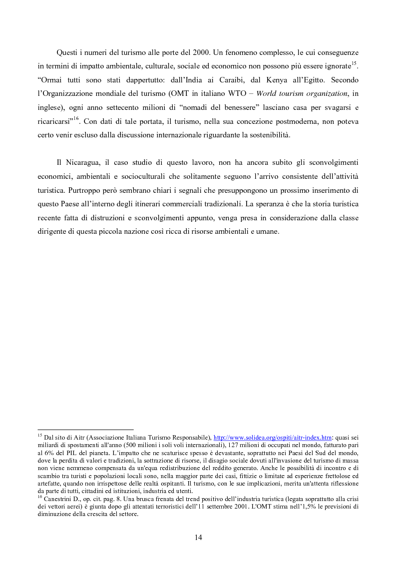Anteprima della tesi: Turismo responsabile: il Nicaragua e la Regione Centroamericana, Pagina 12
