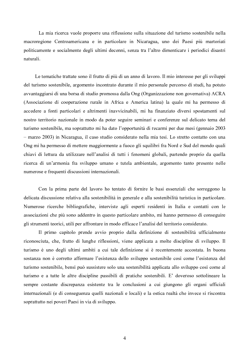 Anteprima della tesi: Turismo responsabile: il Nicaragua e la Regione Centroamericana, Pagina 2